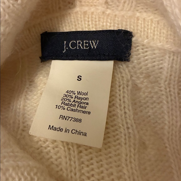 Vintage J. Crew Cable Knit Hoodie Sweater - Picture 6 of 6